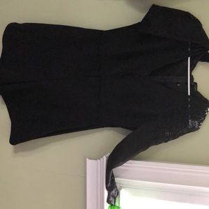 Black lace romper